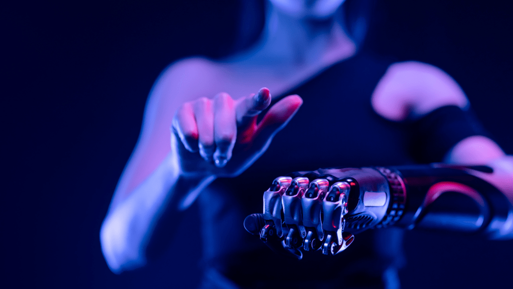 a robotic hand is shown in a museum