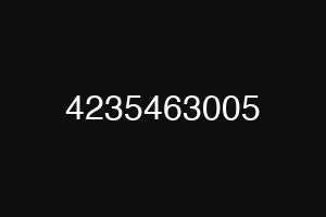 4235463005